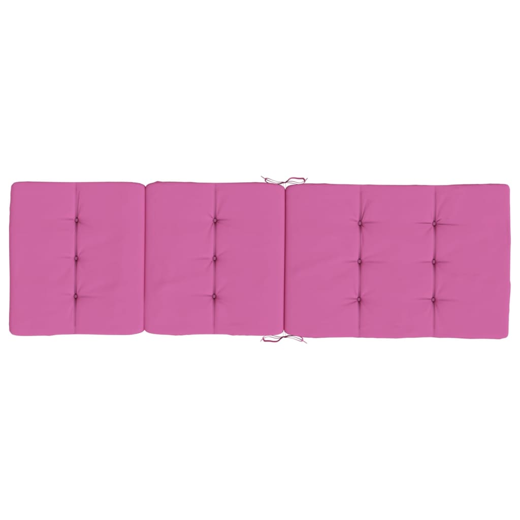 Възглавници за столове шезлонги 2 бр розови Оксфорд плат