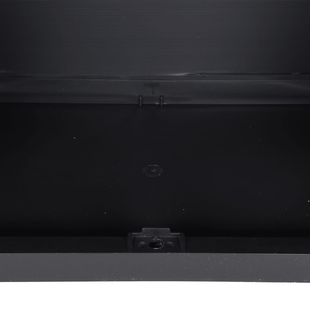 Външен шкаф за съхранение, сиво и черно, 65x37x165 см, PP