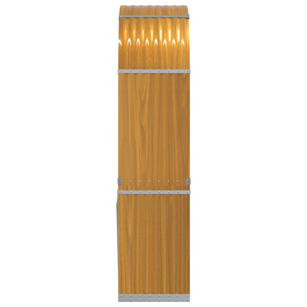 Поставка за дърва, светлокафяви, 80x45x190 см, стомана