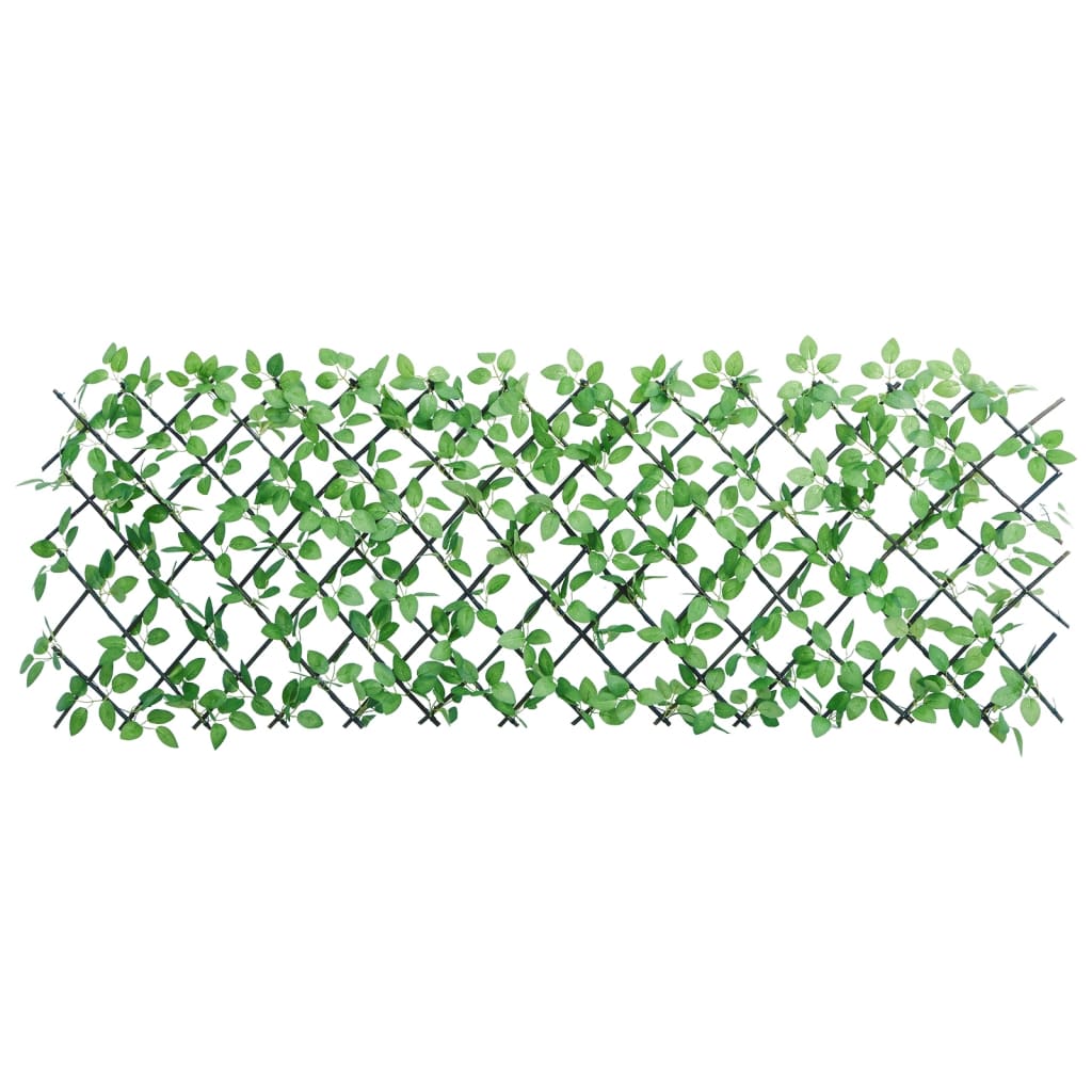Решетка от изкуствен бръшлян разширяема 5 бр зелена 180x65 см