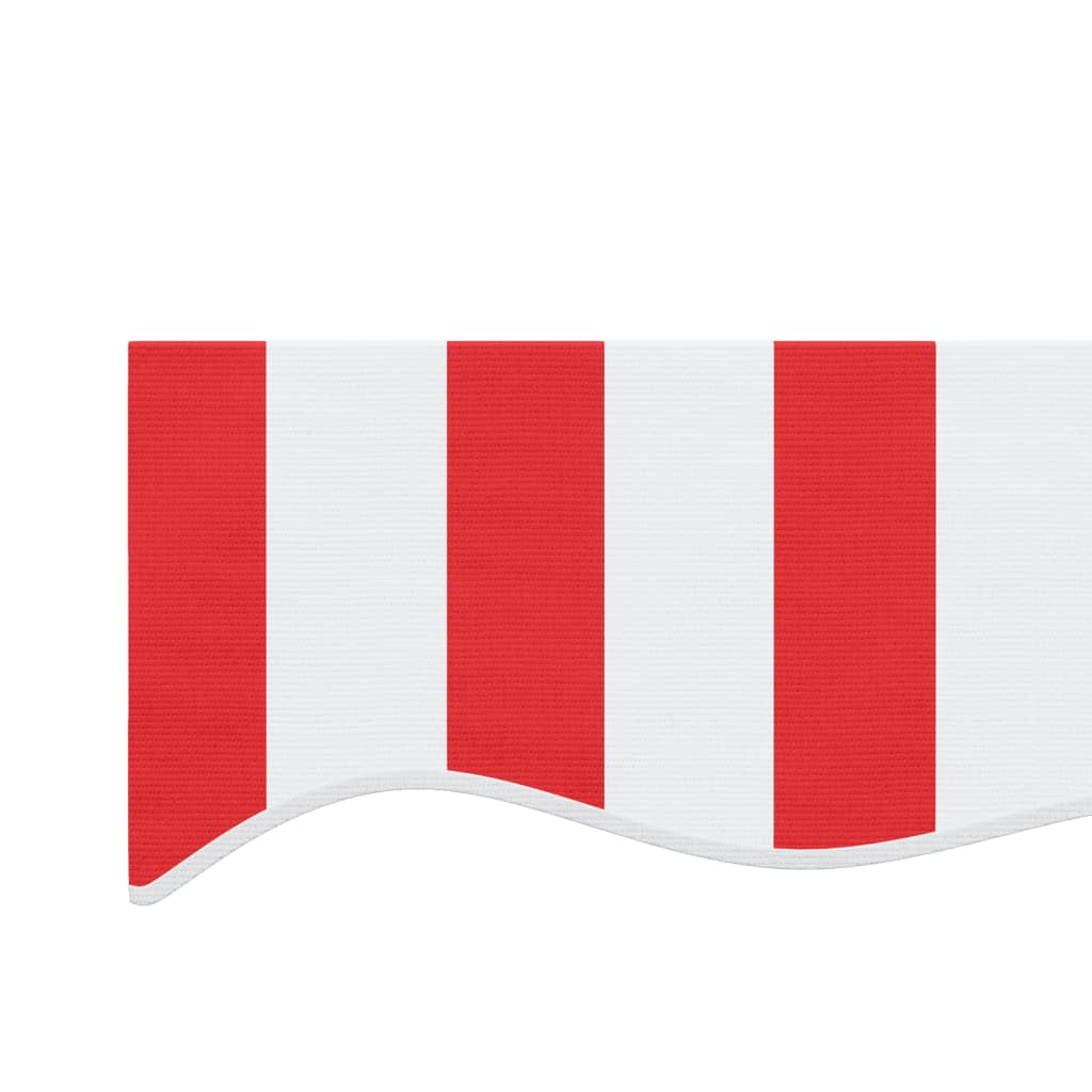 Резервно платнище за тенти, червено-бели ленти, 5x3 м