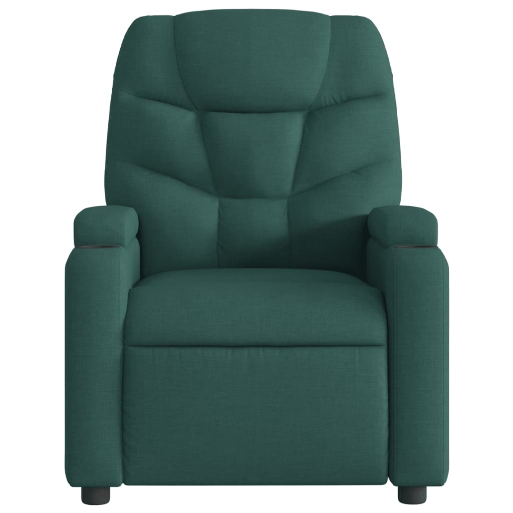 Масажен наклоняем стол, тъмнозелен, текстил