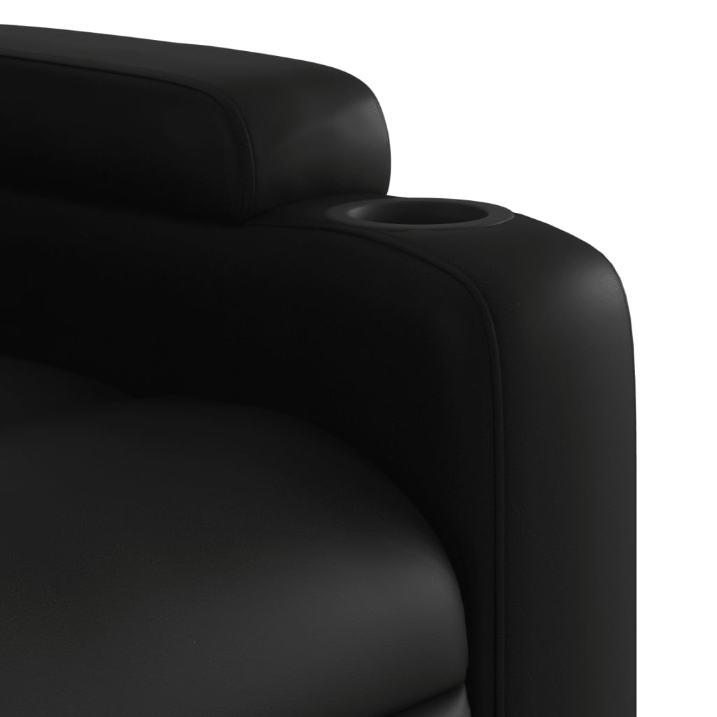 Масажен наклоняем стол, черен, изкуствена кожа