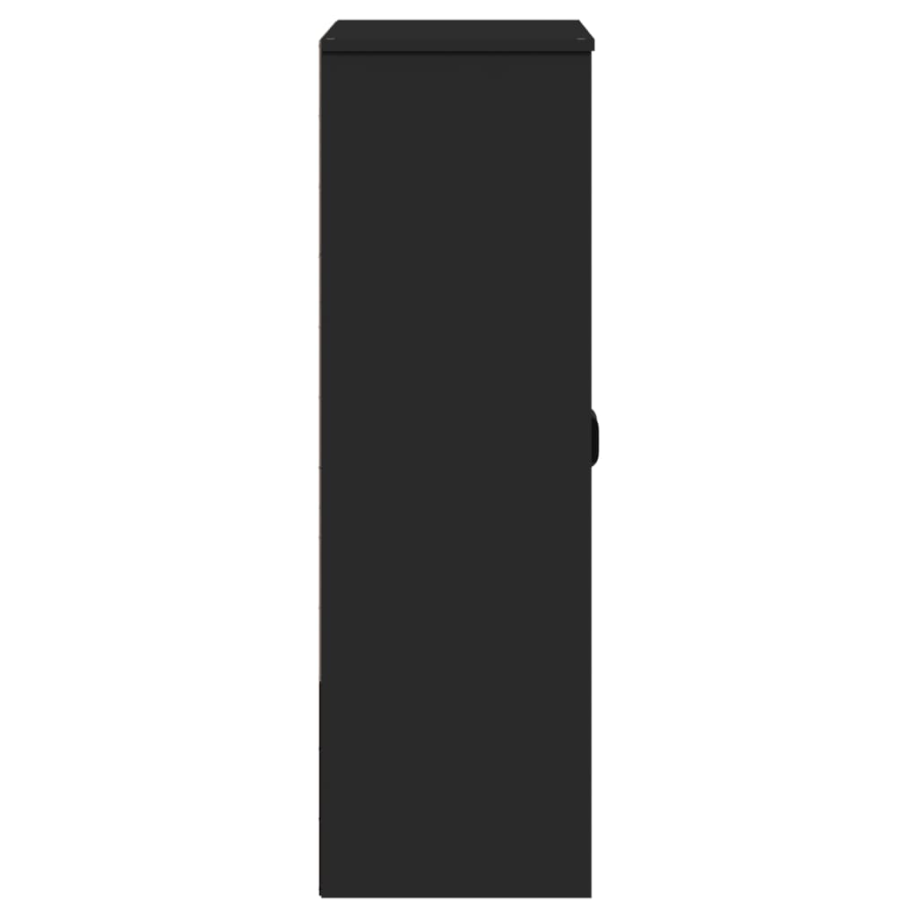 Надстройка за висок шкаф VIKEN, черна, бор масив