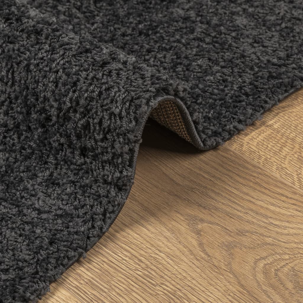 Шаги килим с дълъг косъм, модерен, антрацит, 160x230 см