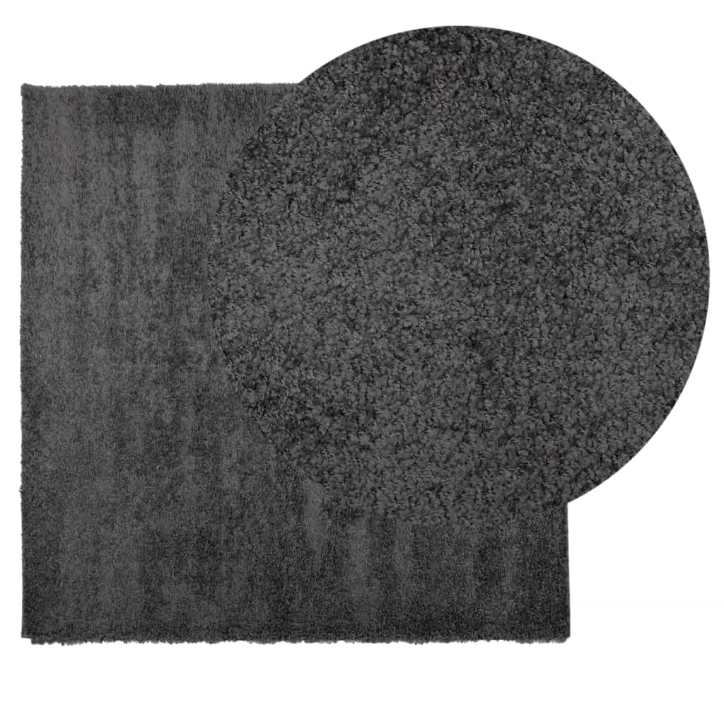 Шаги килим с дълъг косъм, модерен, антрацит, 240x240 см