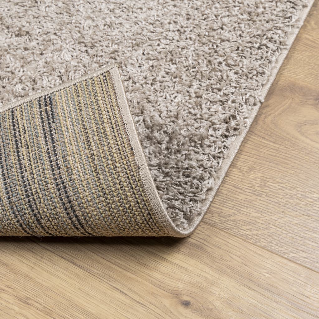 Шаги килим с дълъг косъм, модерен, бежов, 200x280 cm