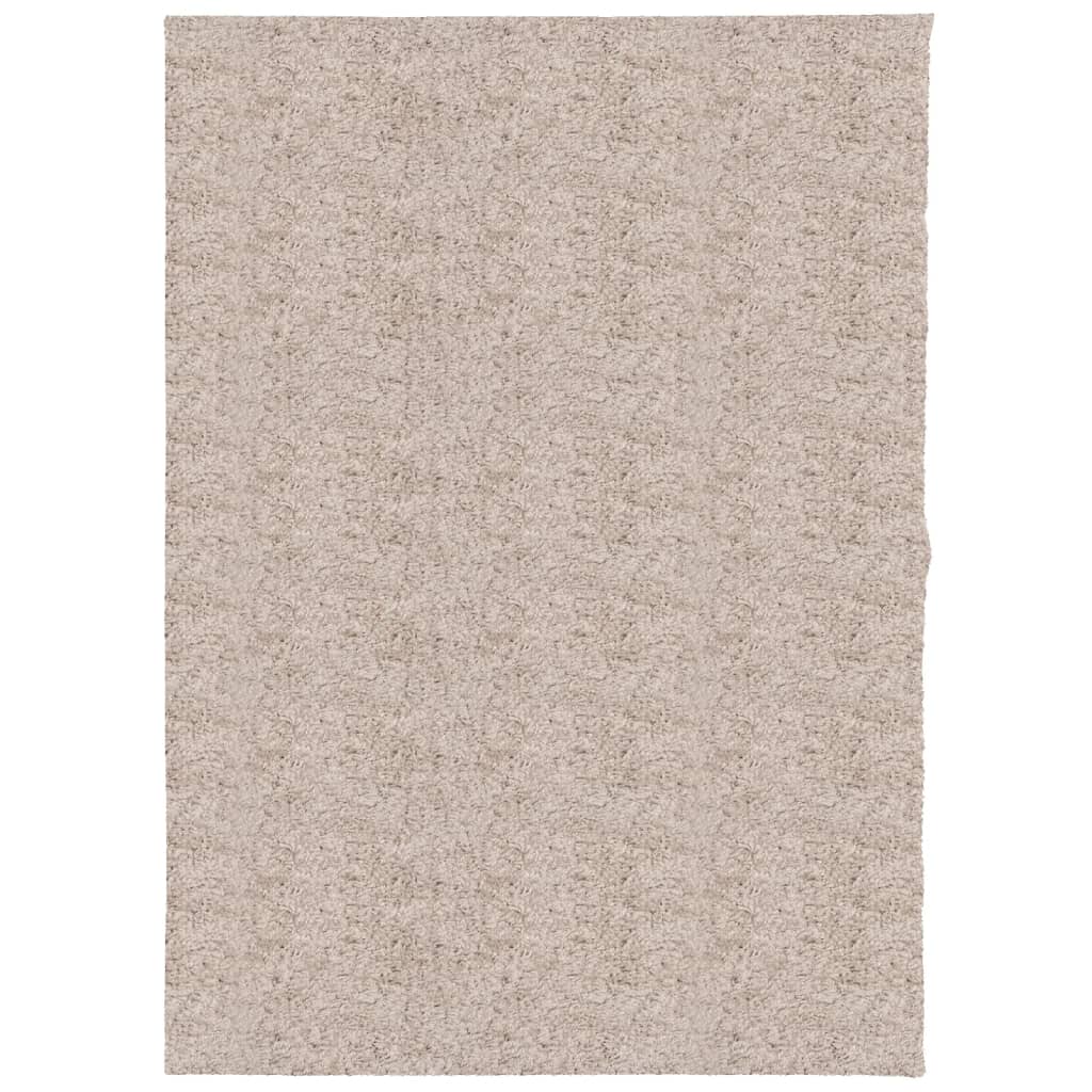 Шаги килим с дълъг косъм, модерен, бежов, 240x340 см