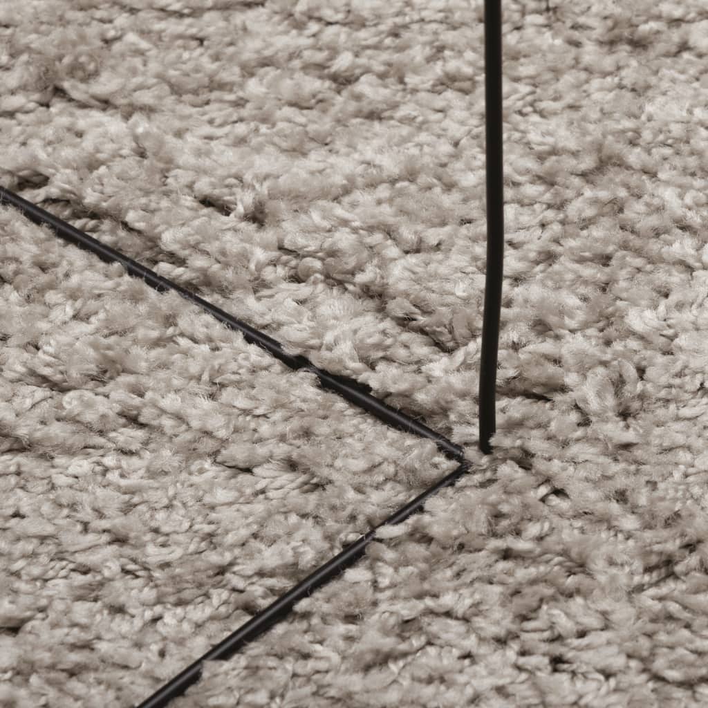 Шаги килим с дълъг косъм, модерен, бежов, 300x400 см