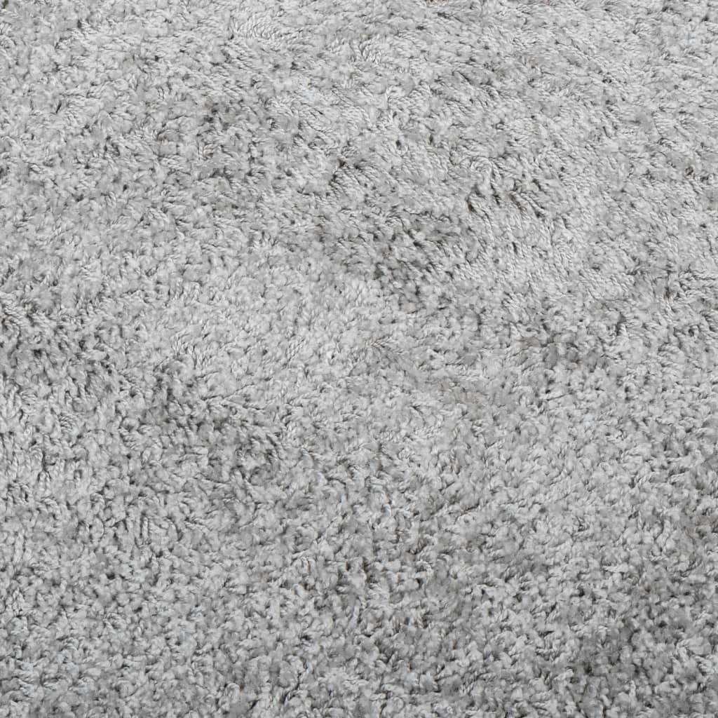 Шаги килим с дълъг косъм, модерен, сив, 240x240 см