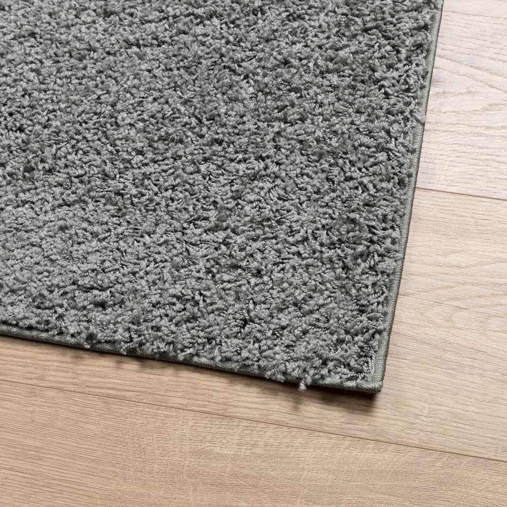 Шаги килим с дълъг косъм, модерен, зелен, 240x340 см