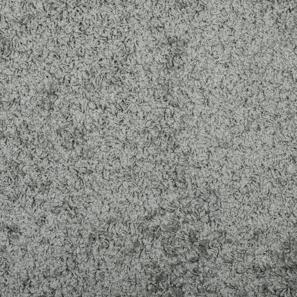 Шаги килим с дълъг косъм, модерен, зелен, Ø 200 см