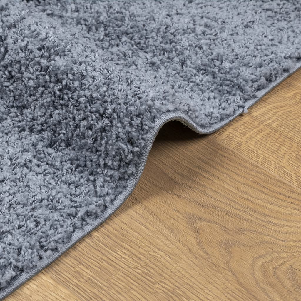 Шаги килим с дълъг косъм, модерен, син, 300x400 см