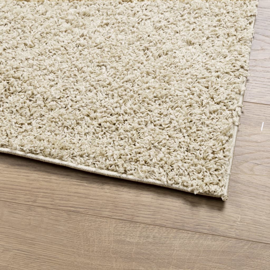 Шаги килим с дълъг косъм, модерен, златист, 160x230 см