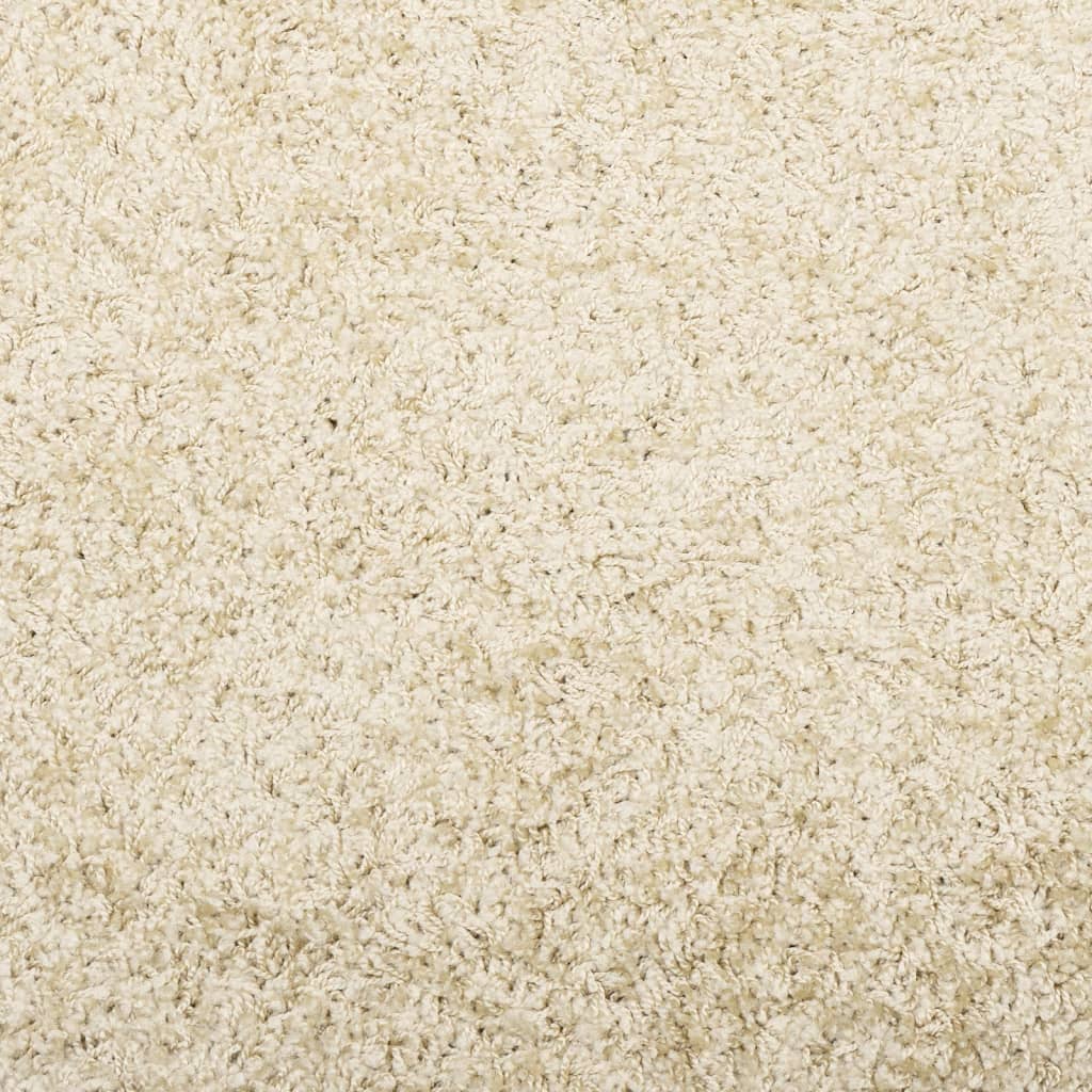 Шаги килим с дълъг косъм, модерен, златист, Ø 240 см