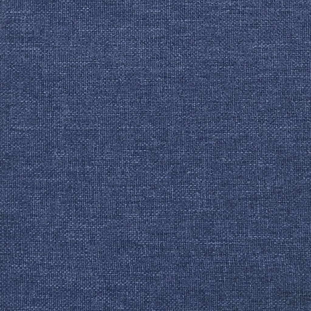 2-местно разтегателно канапе, синьо, текстил
