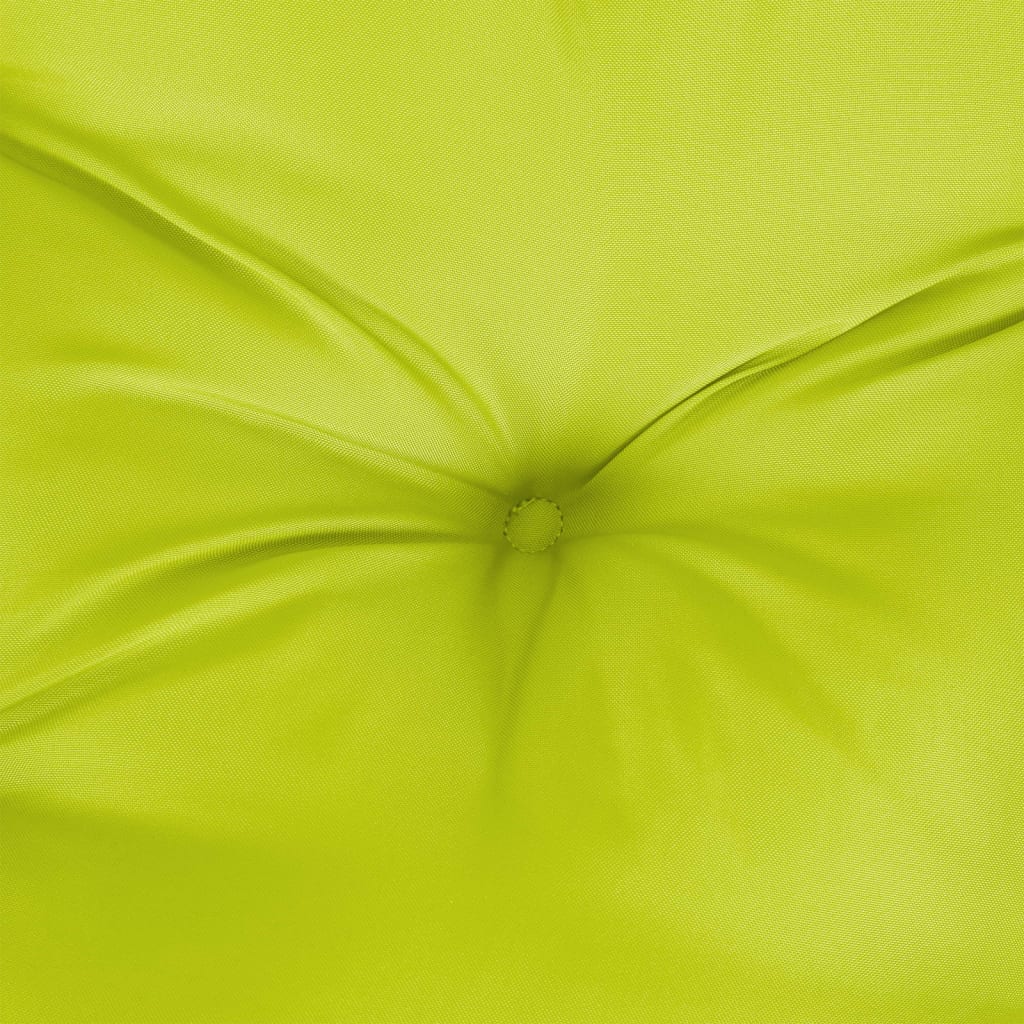 Възглавници за столове с облегалка 4 бр яркозелени Оксфорд плат