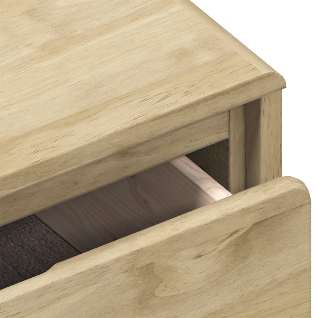 Шкаф с чекмеджета SAUDA, дъб, 111x43x73,5 см, бор масив