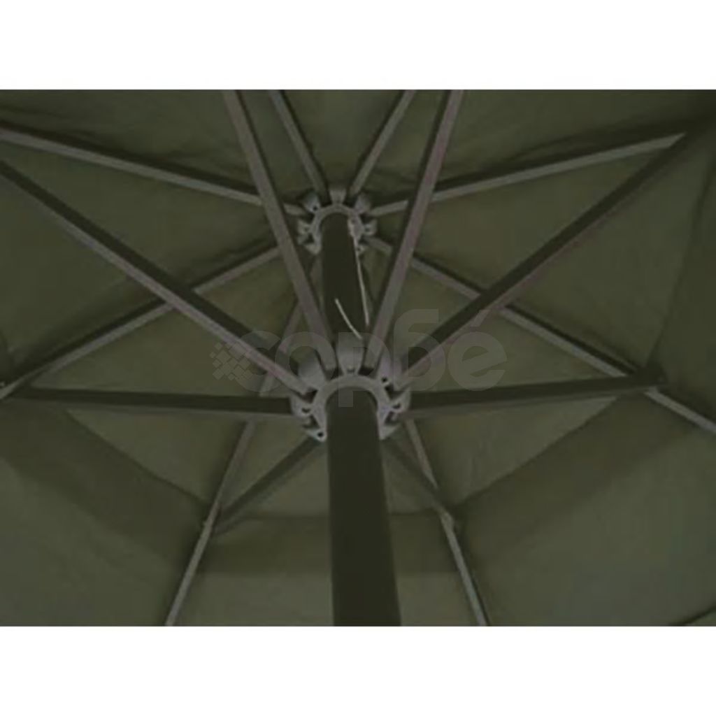 Чадър за слънце, 500 см, зелен