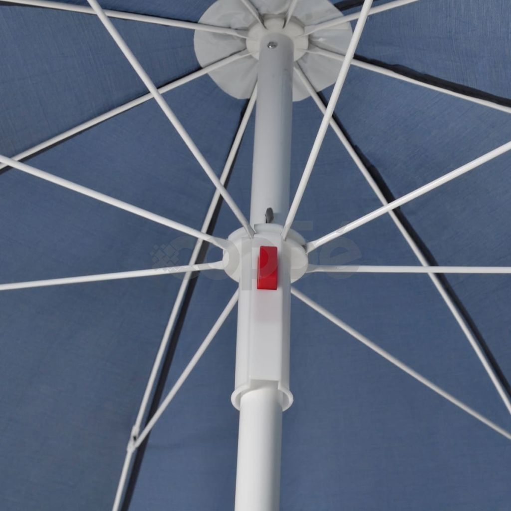 Плажен чадър, 180 см, син