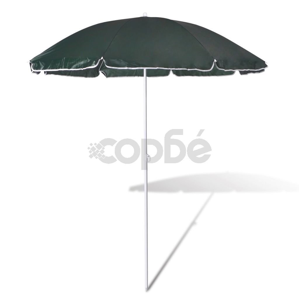 Плажен чадър, 180 см, зелен