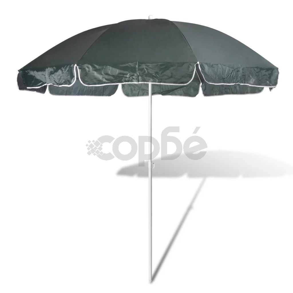Плажен чадър, 240 см, зелен