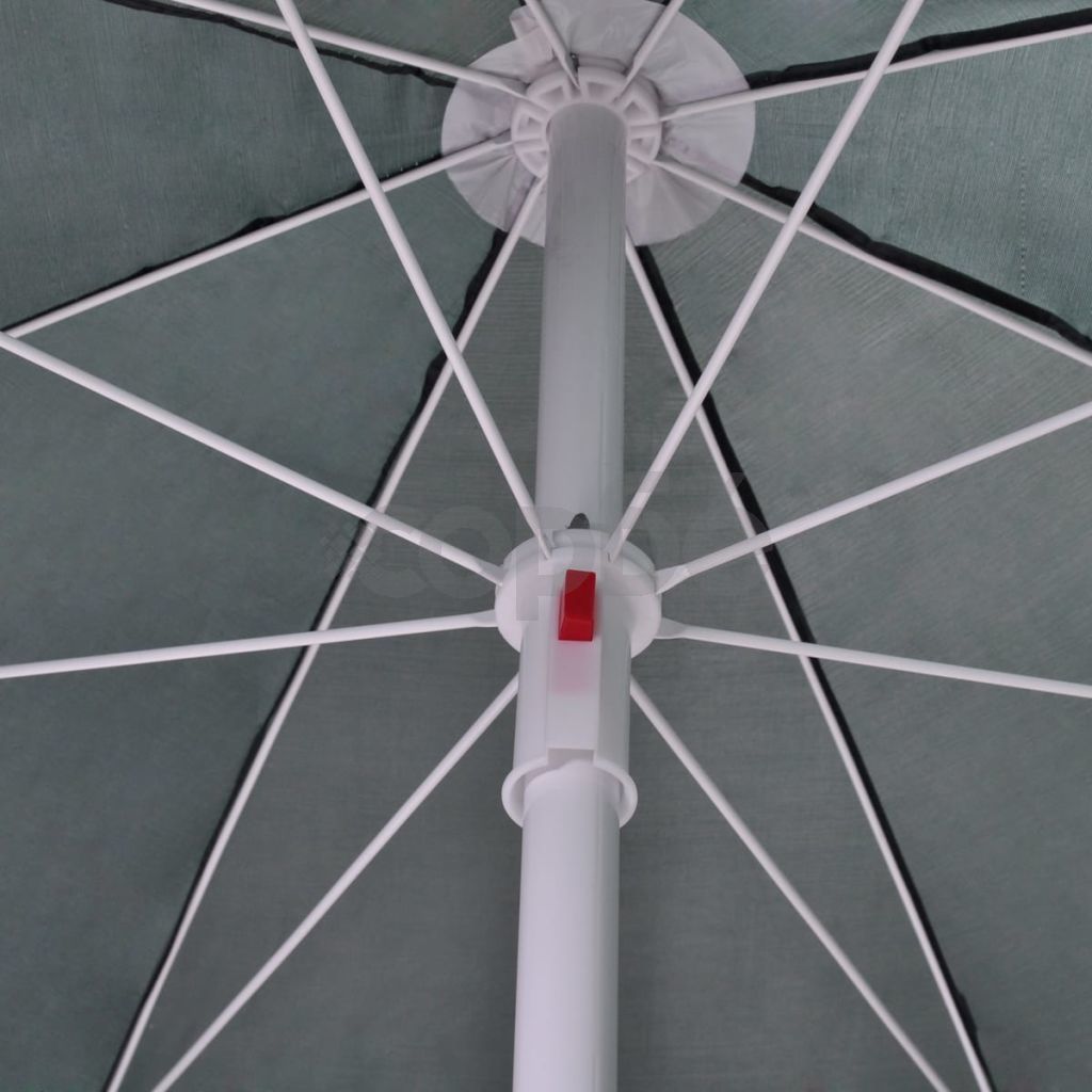 Плажен чадър, 240 см, зелен
