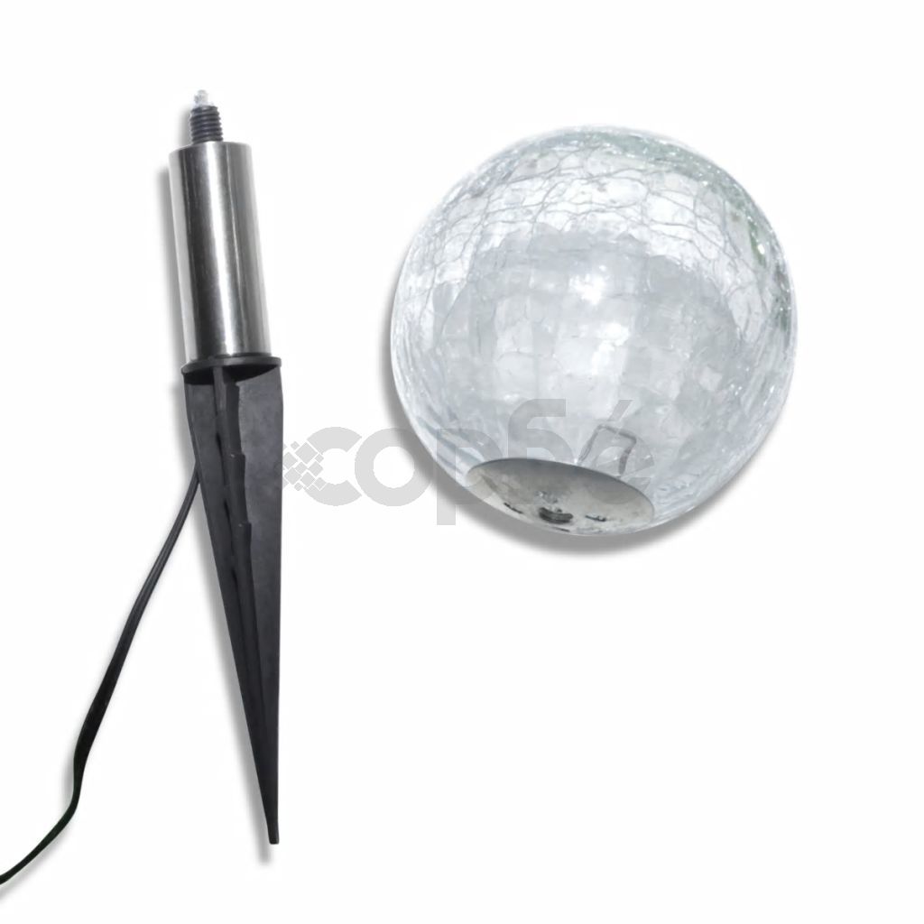 Соларни сферични LED градински лампи с анкери и соларен панел