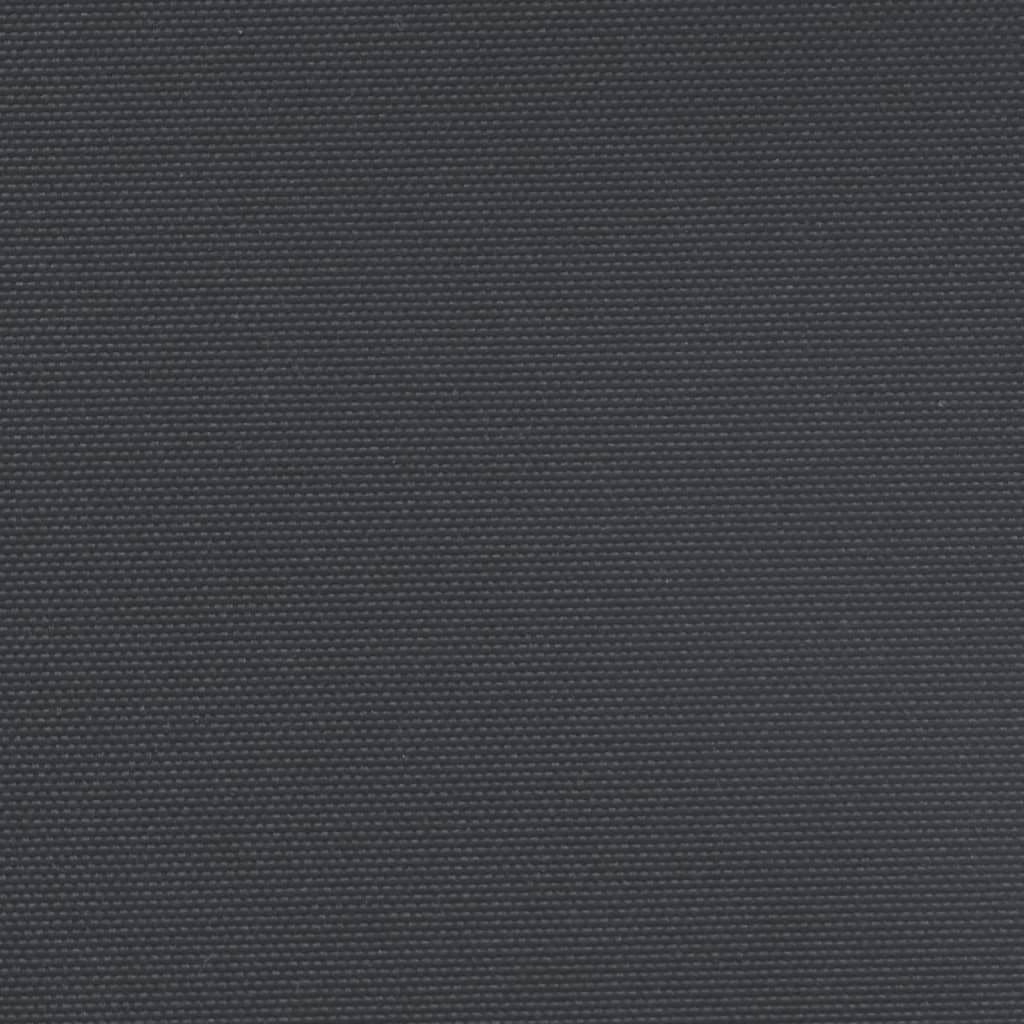 Прибираща се странична тента, черна, 140x300 см