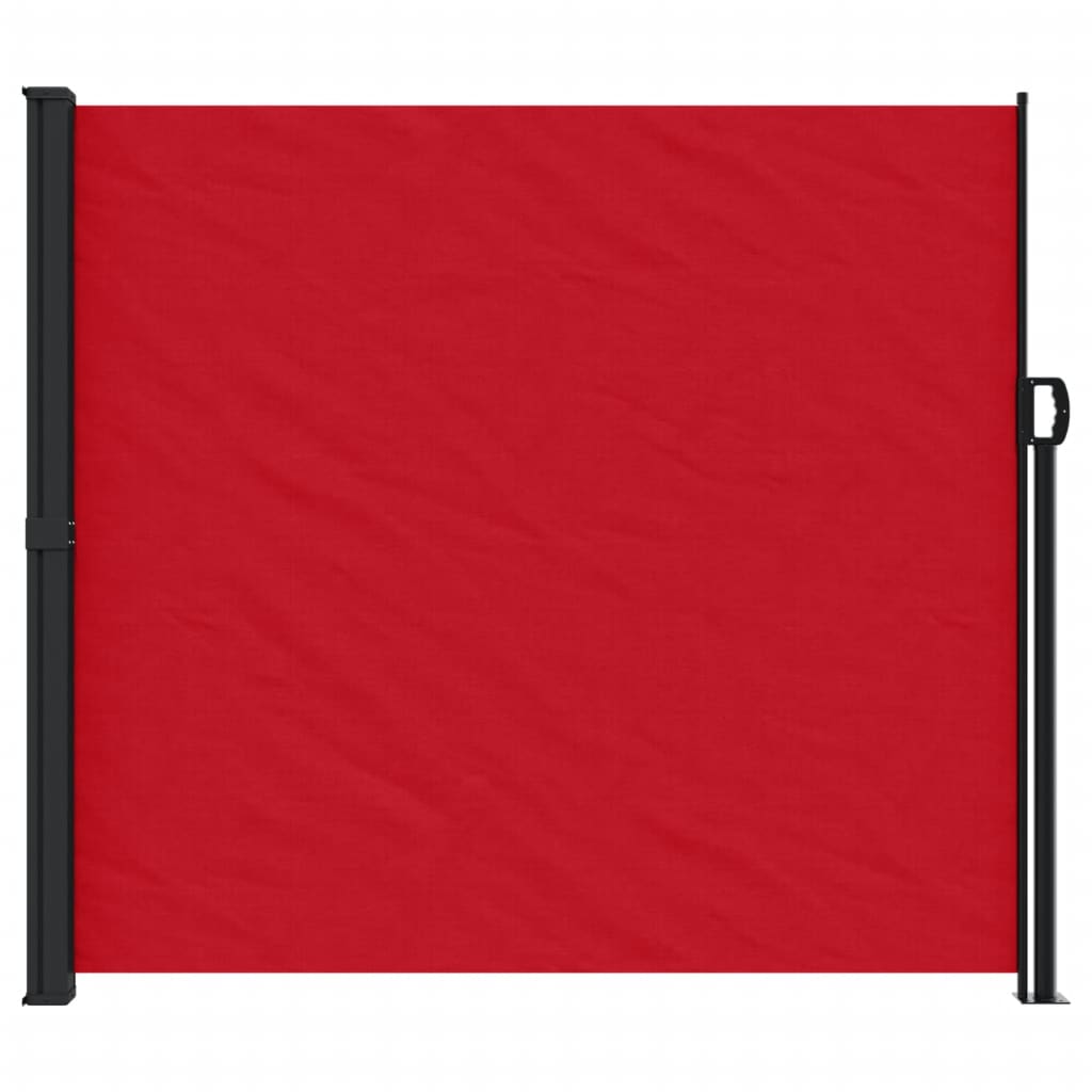Прибираща се странична тента, червена, 180x300 см