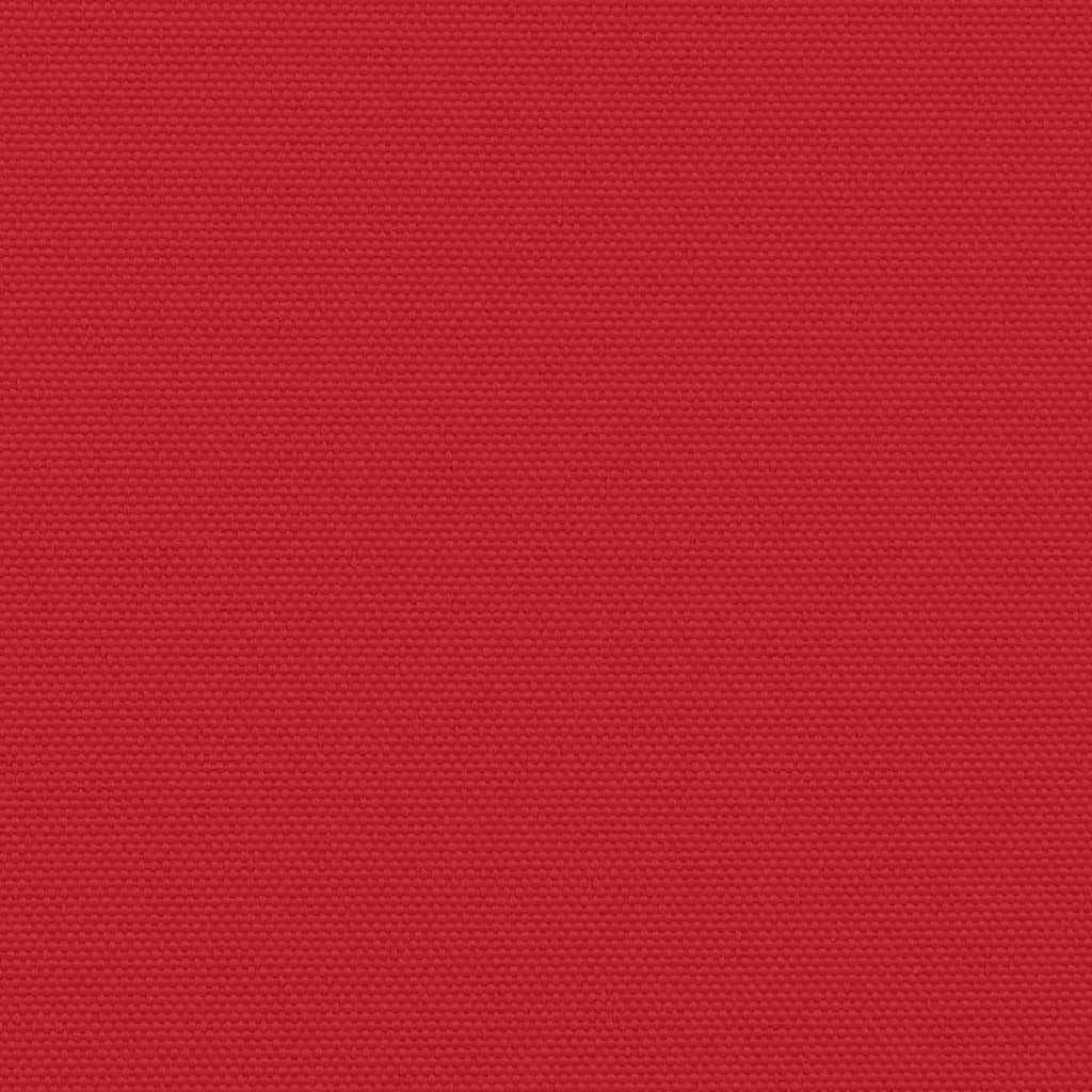 Прибираща се странична тента, червена, 140x500 см