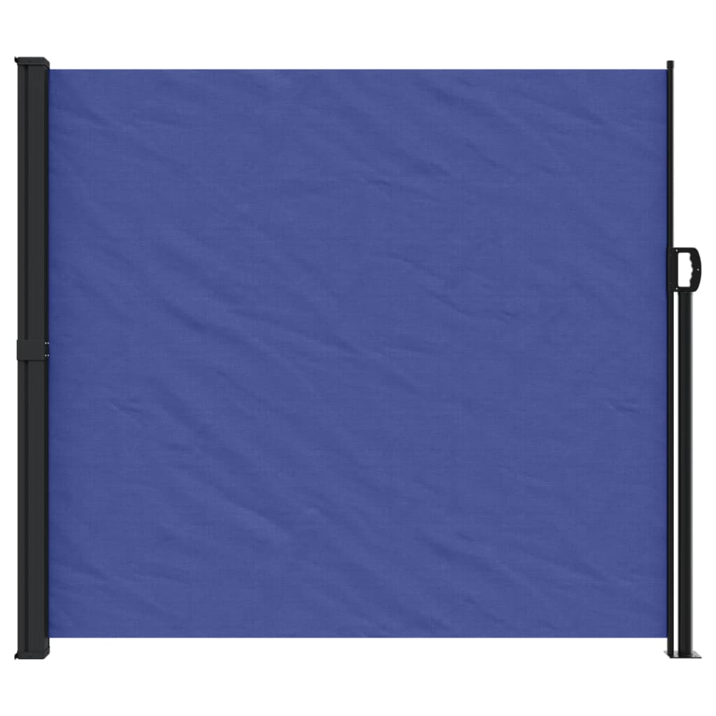 Прибираща се странична тента, синя, 180x500 см