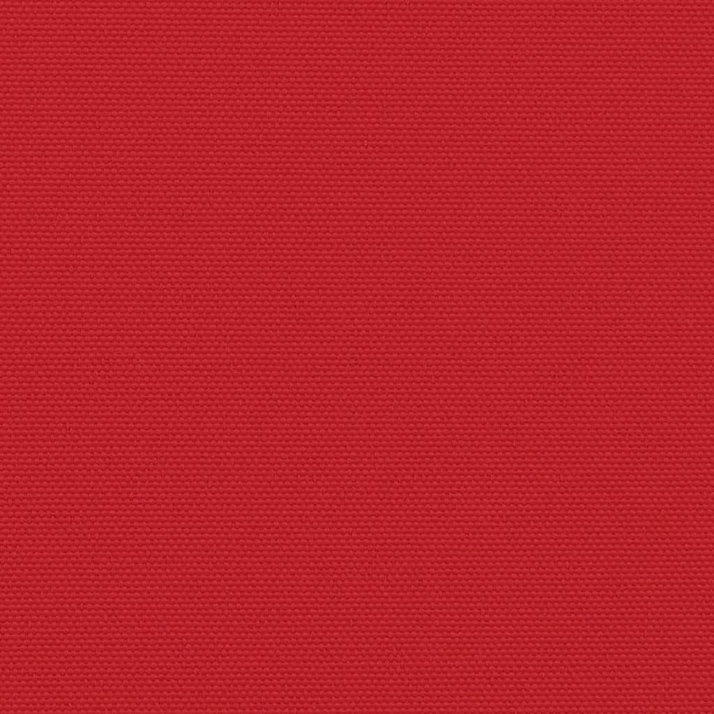 Прибираща се странична тента, червена, 200x500 см