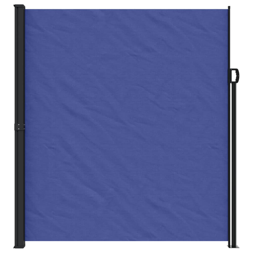 Прибираща се странична тента, синя, 220x500 см