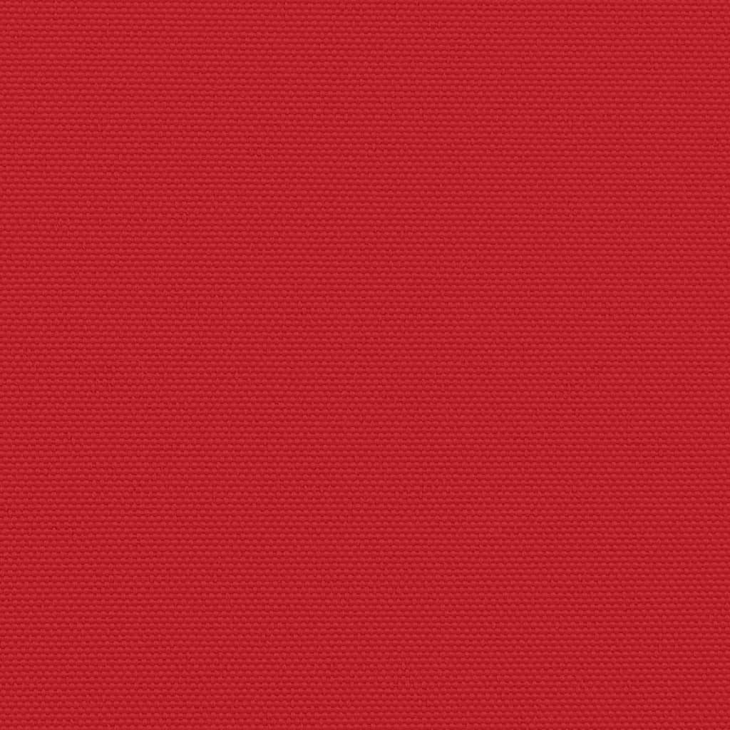 Прибираща се странична тента, червена, 140x600 см