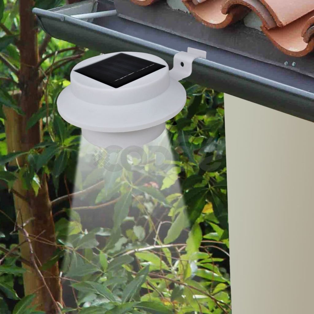 Комплект външни соларни LED лампи за ограда – 6 броя