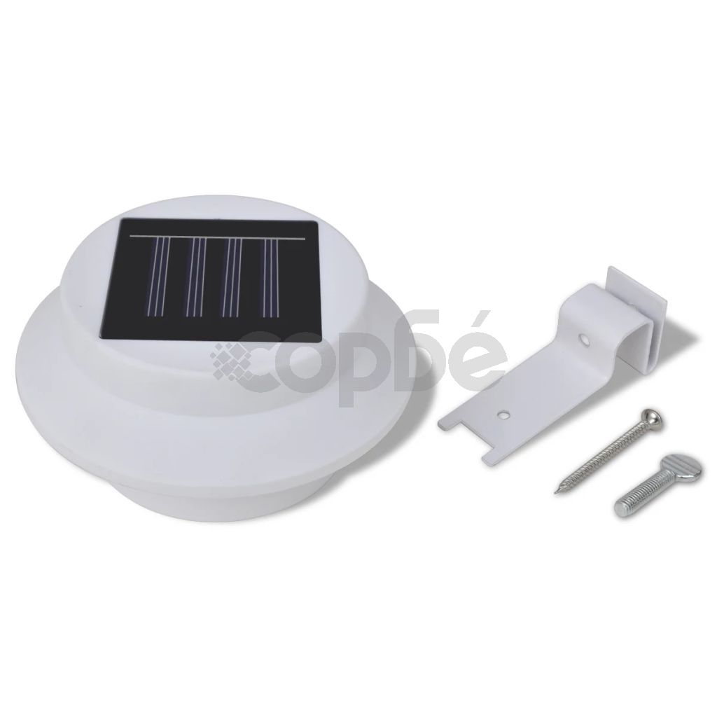 Комплект външни соларни LED лампи за ограда – 6 броя