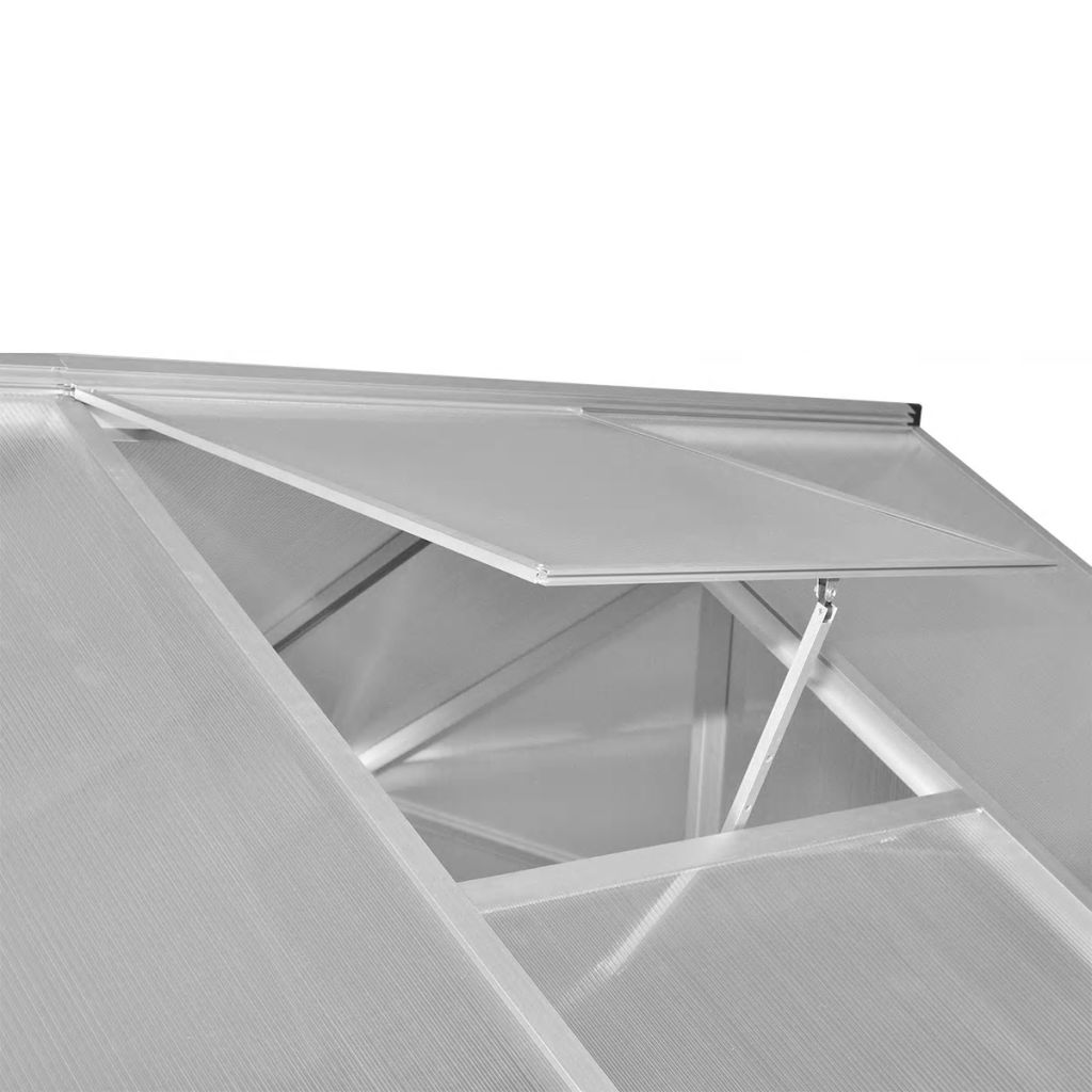 Подсилена алуминиева оранжерия с опорна рамка 7,55 кв.м.