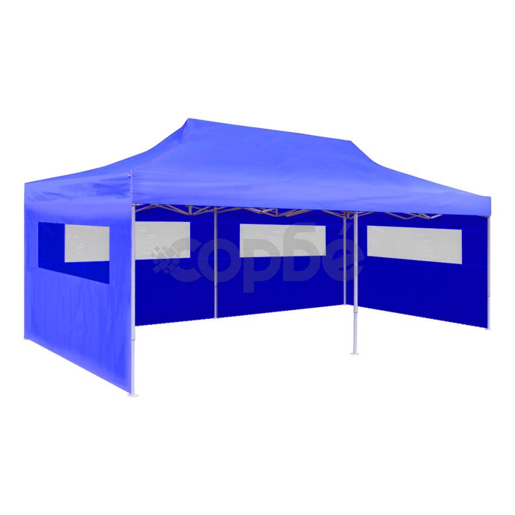 Сгъваема pop-up парти шатра, синя, 3x6 м