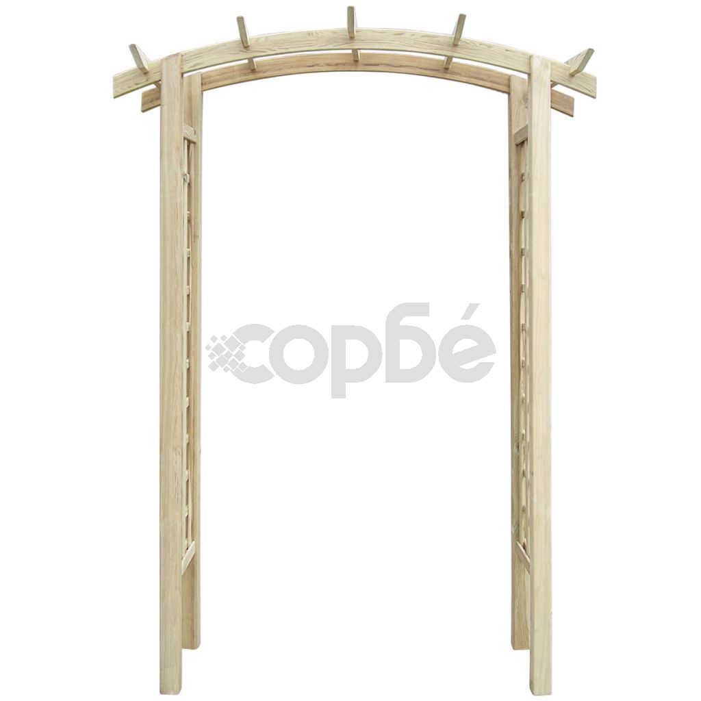 Решетъчна арка, 150x60x210 см, дърво