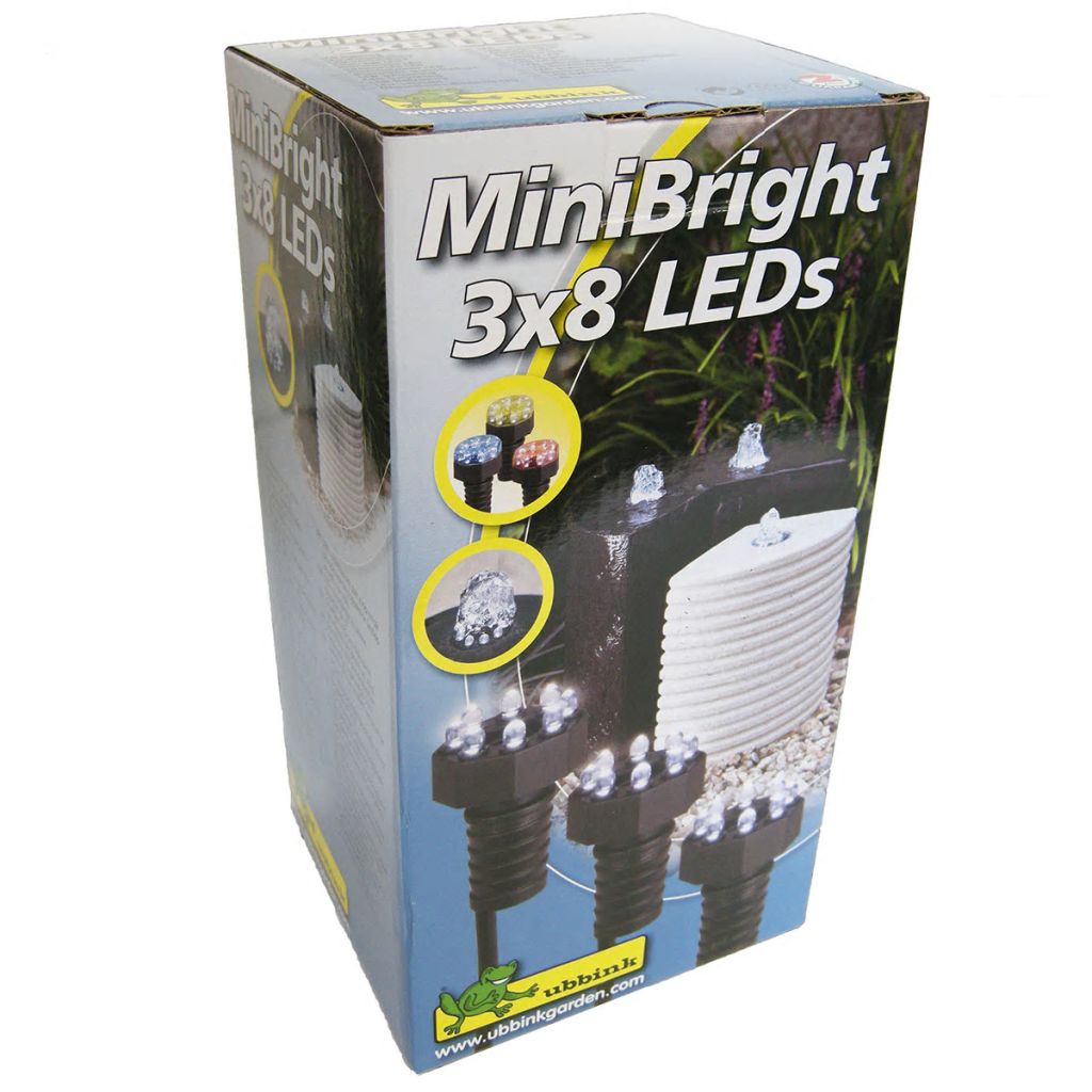 Ubbink Подводна лампа за езерце MiniBright, 3x8 LED, 1354019
