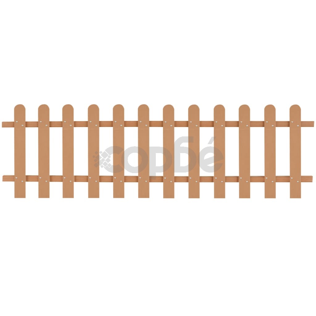 Дъсчена ограда, WPC, 200x60 см
