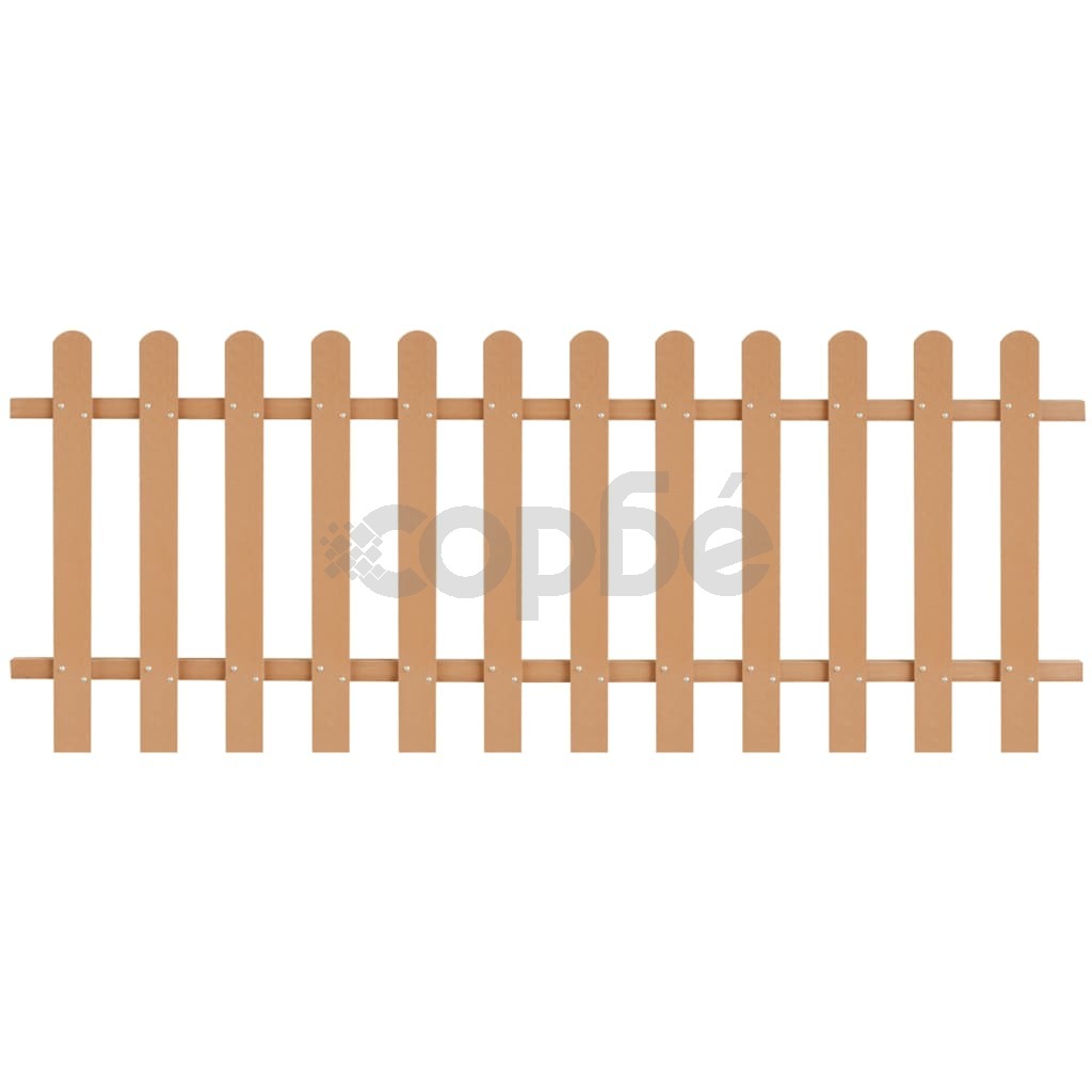 Дъсчена ограда, WPC, 200x80 см