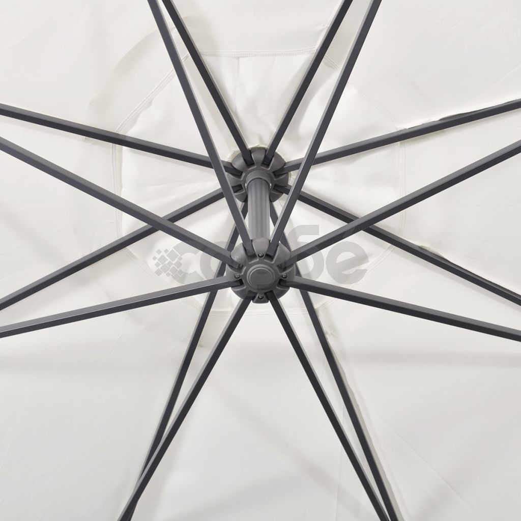 Свободновисящ чадър, 3,5м, бял