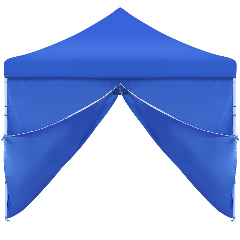 Сгъваема шатра с 8 странични стени, 3x9 м, синя