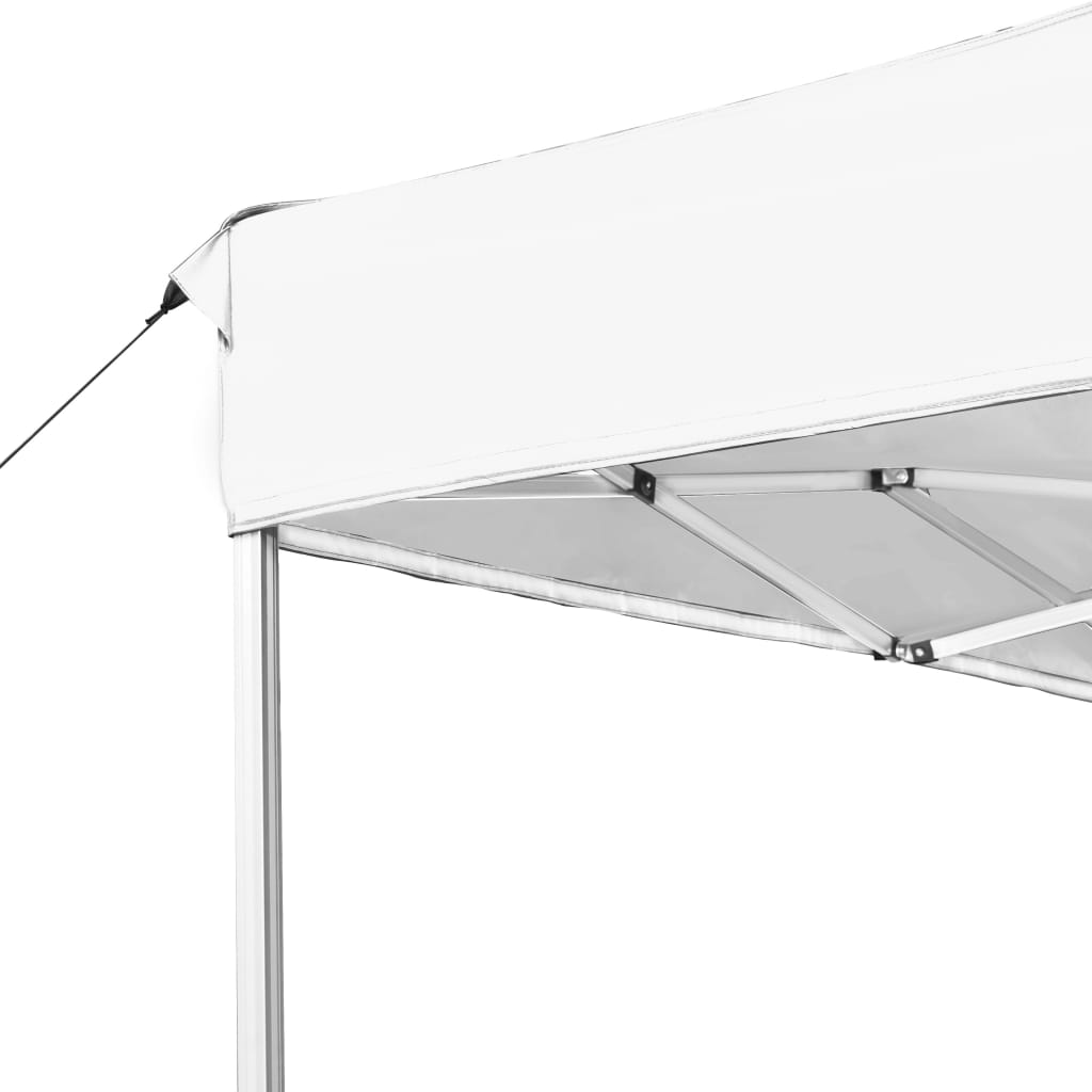 Професионална сгъваема шатра, алуминий, 4,5х3 м, бяла