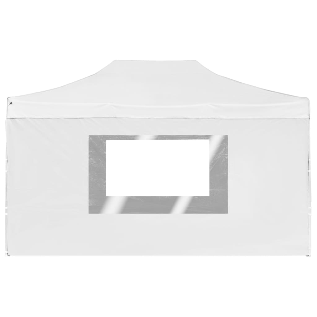Професионална сгъваема шатра + стени алуминий 4,5х3 м бяла