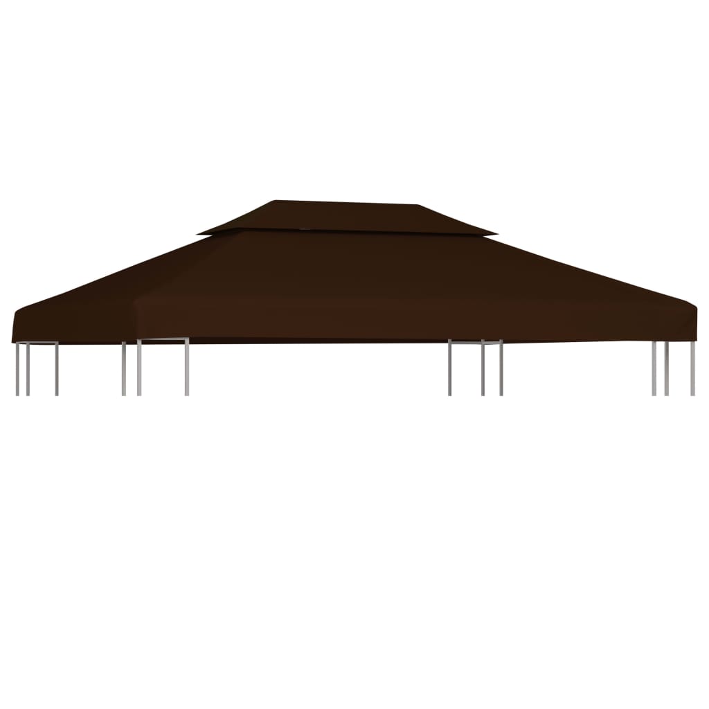 Двоен покрив за шатра, 310 г/кв.м., 4x3 м, кафява