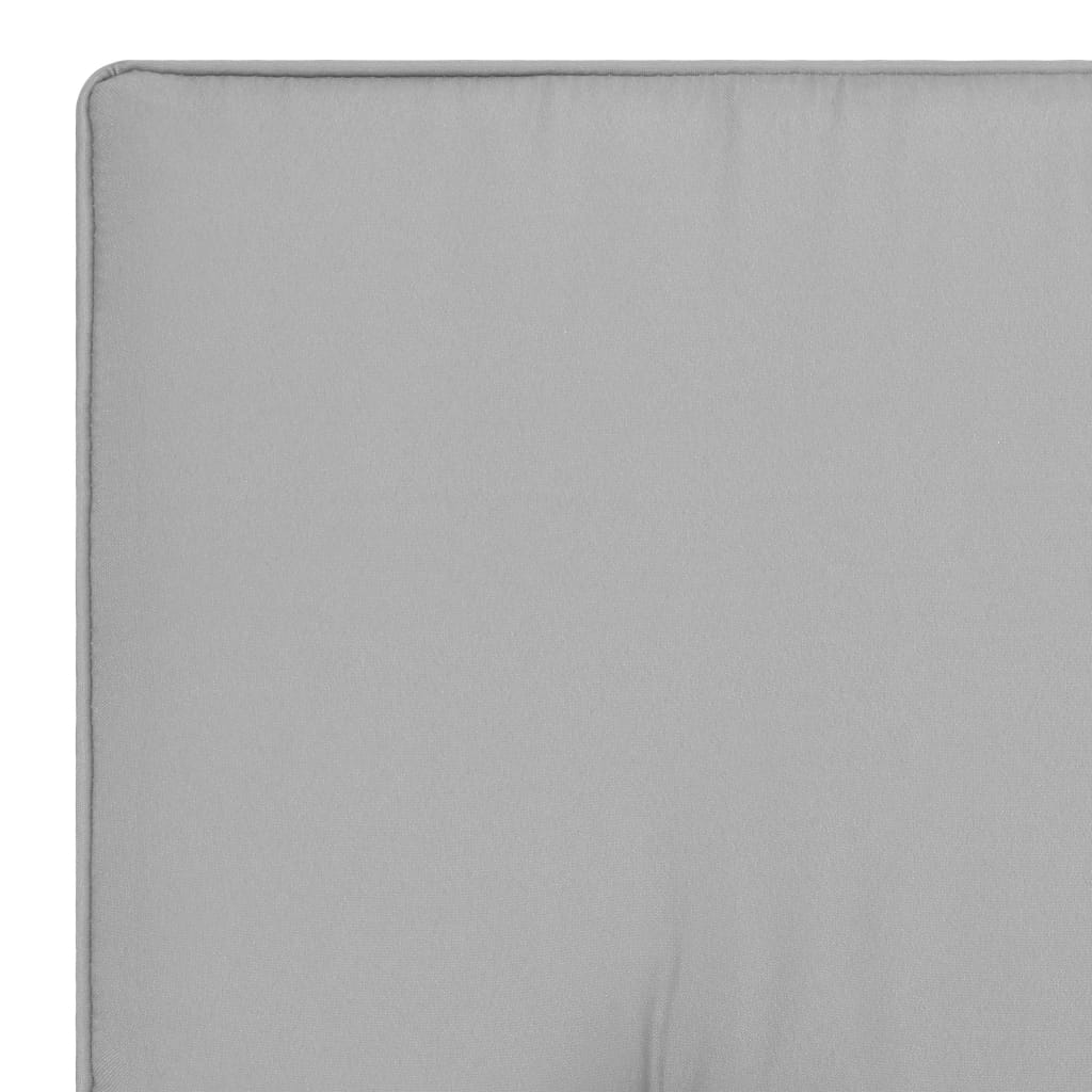 Възглавници за градински столове, 4 бр, сиви, 120x50x5 см