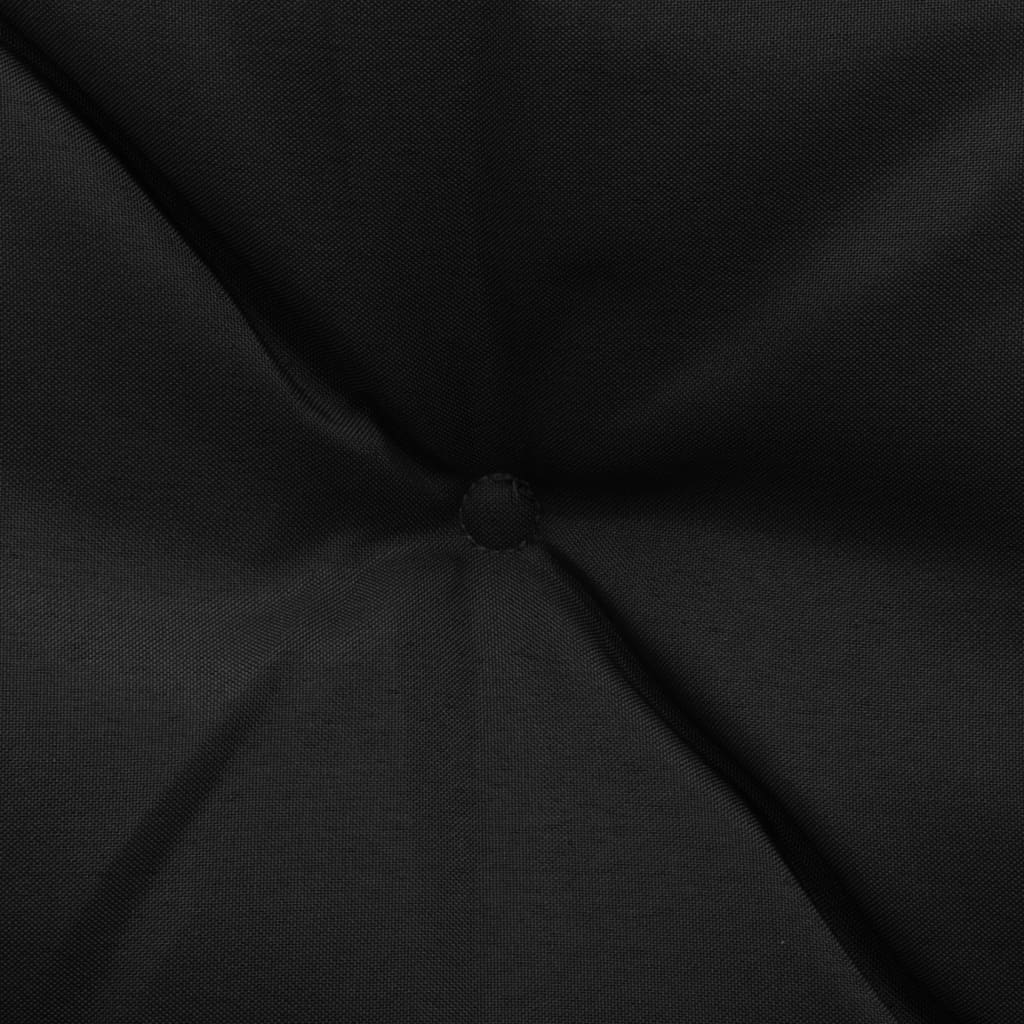 Възглавница за градинска люлка, черна, 200 см, текстил 